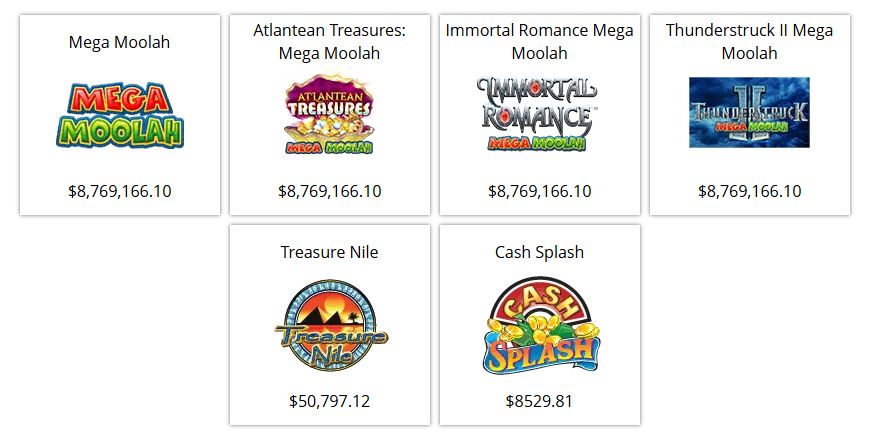 Browse progressive jackpot slots and win real money online 